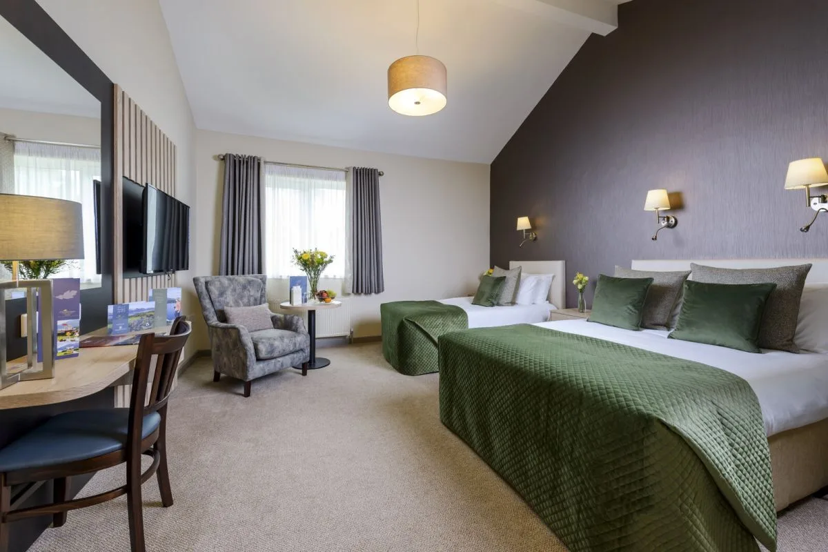 Hotel bedroom interior