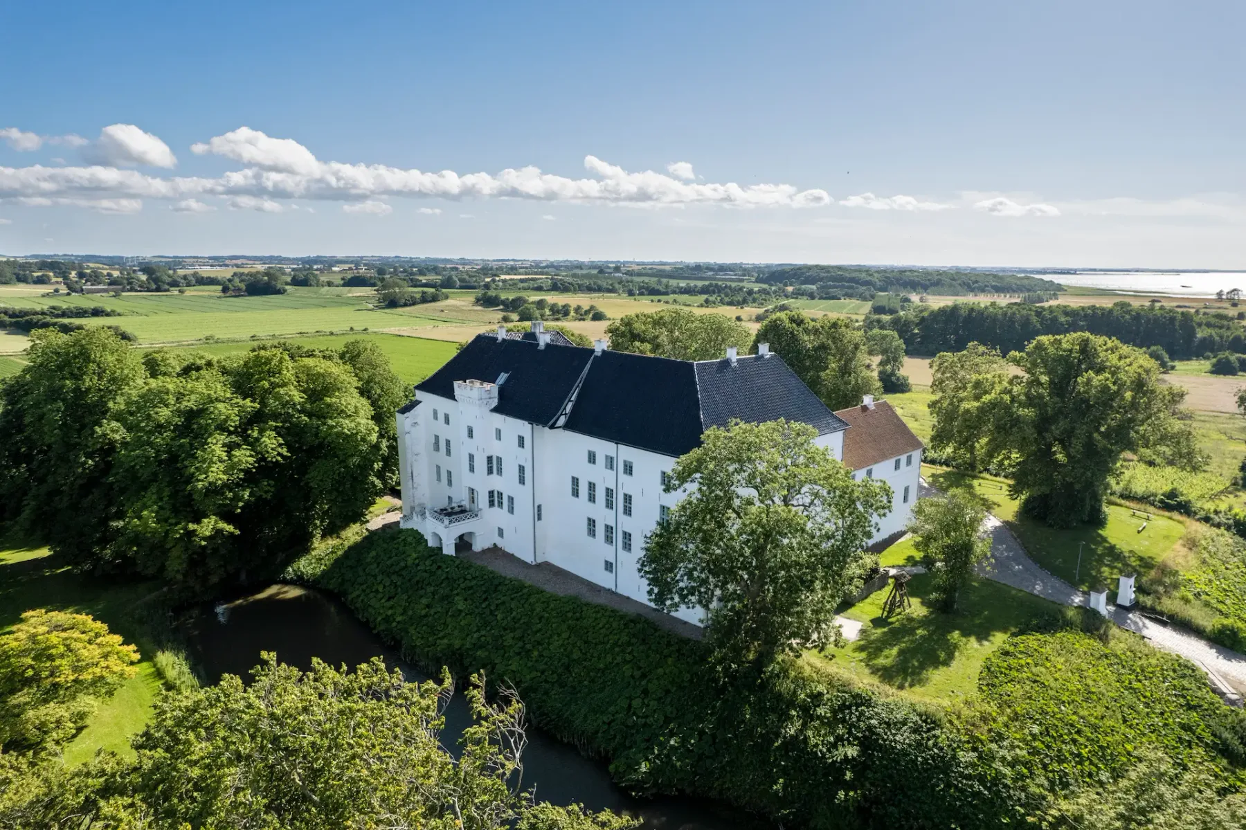 Vista aérea de Dragsholm Slot