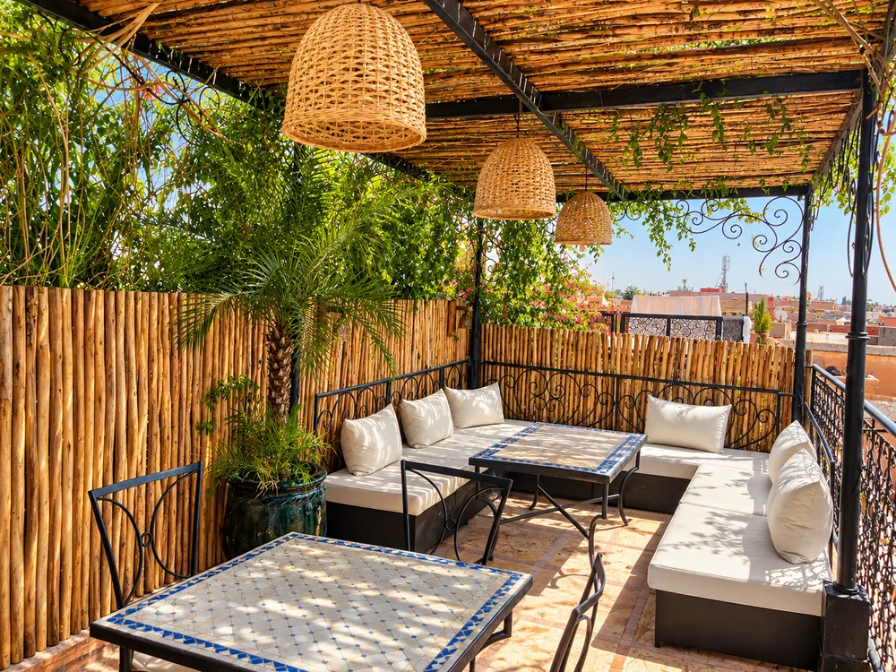 Rooftop terrace at Riad Chameleon