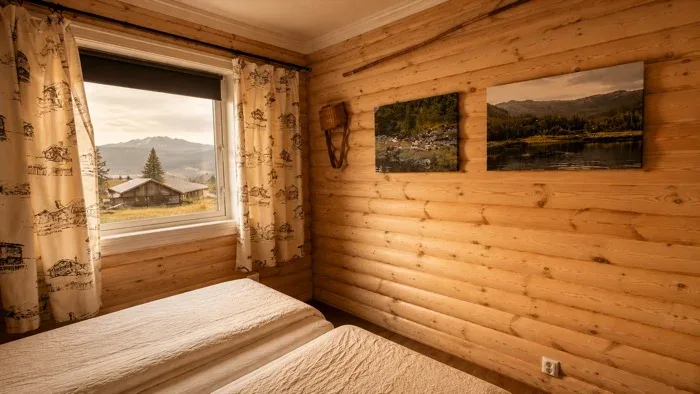 Dormitorio de la suite familiar con dos camas