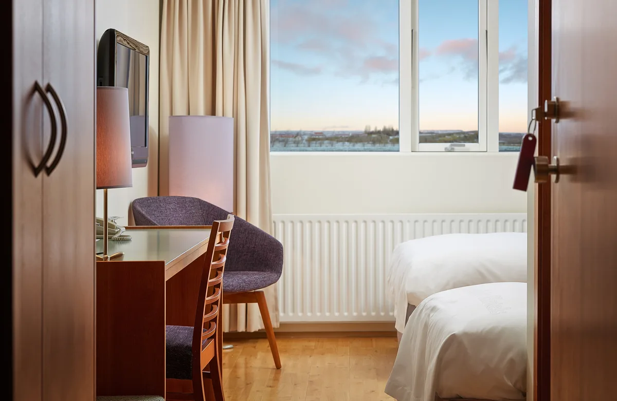 Guest room welcome setup