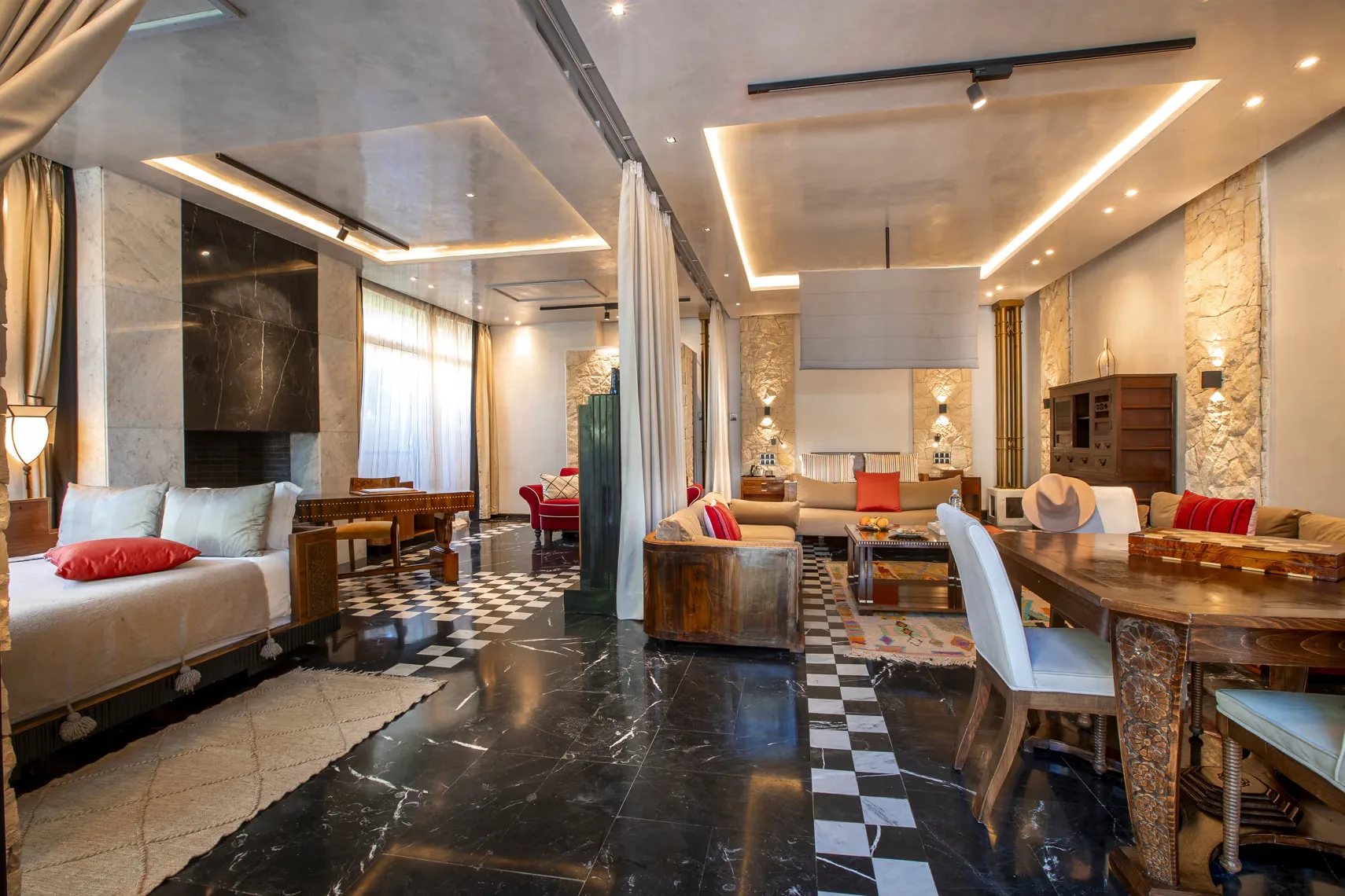 Marble Suite with Pool View
