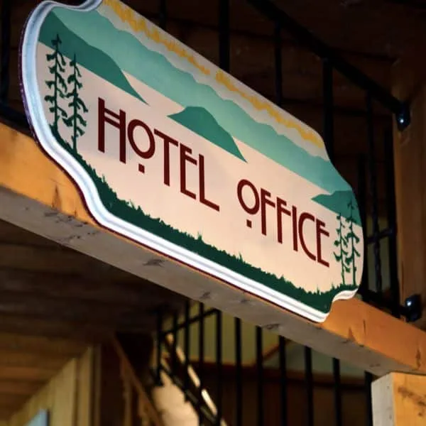 Inn office sign