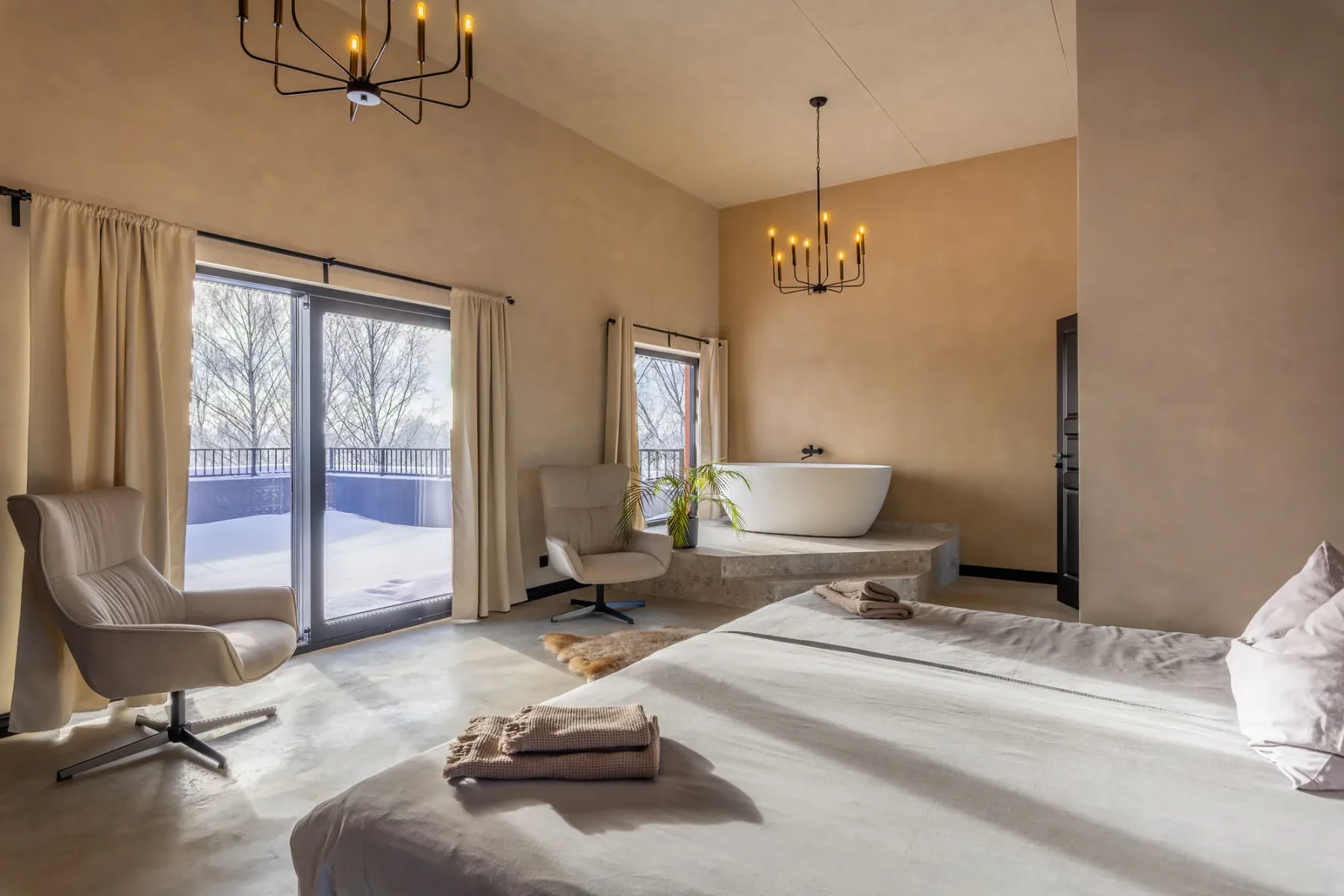 Suite con vistas al lago y terraza