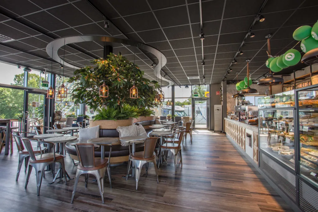Hotel café interior