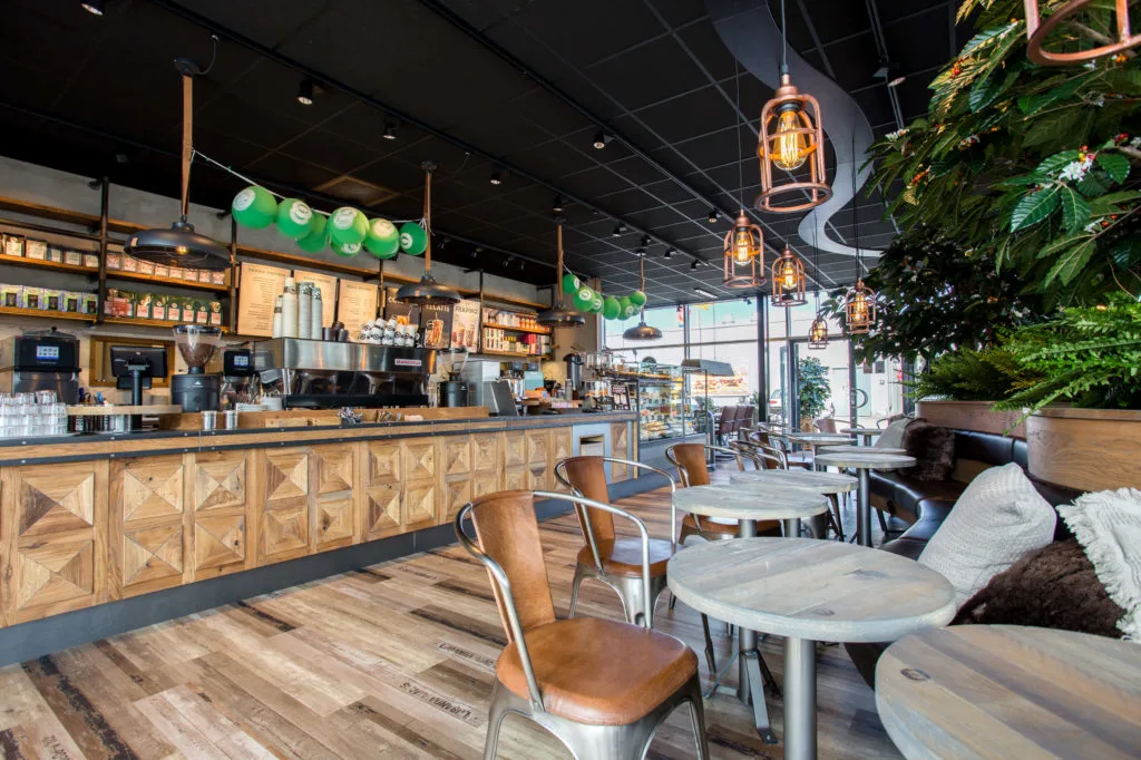 Hotel café interior