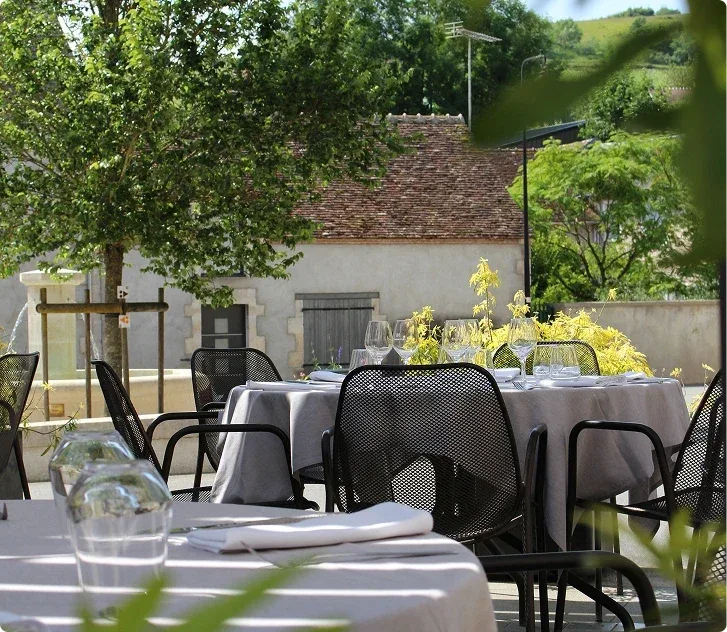 Hotel restaurant terrace
