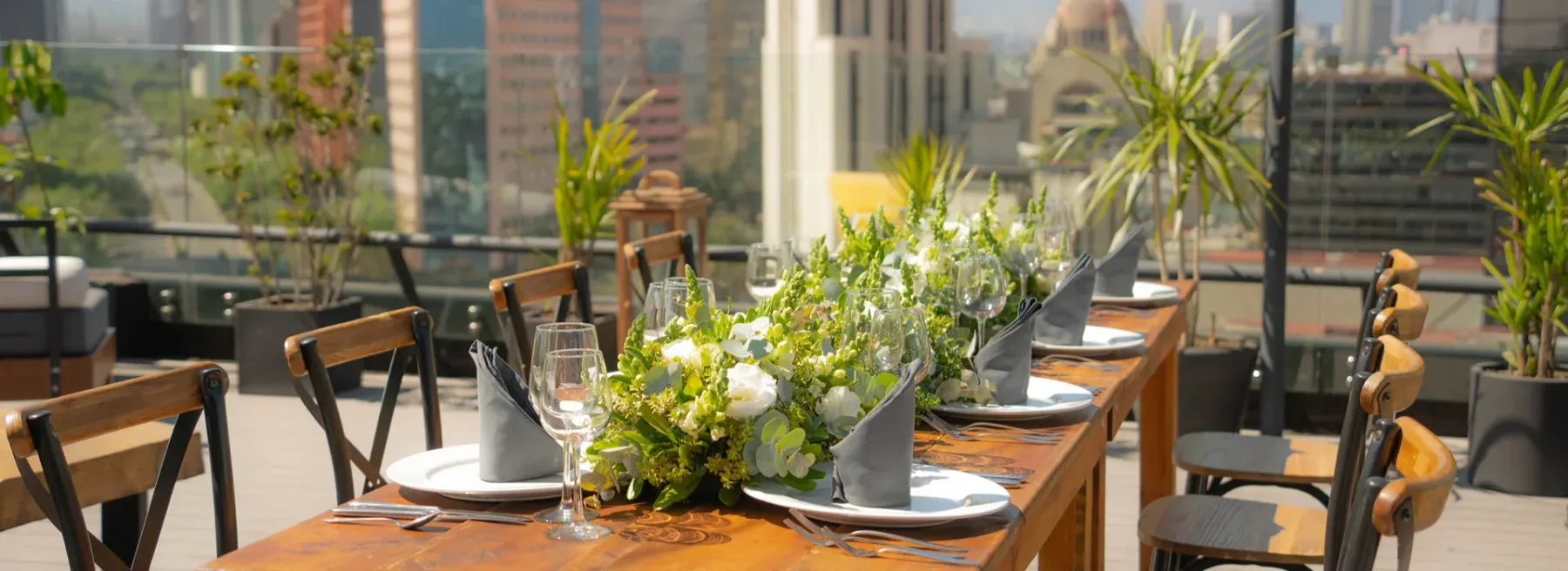 Terrace for weddings and private gatherings