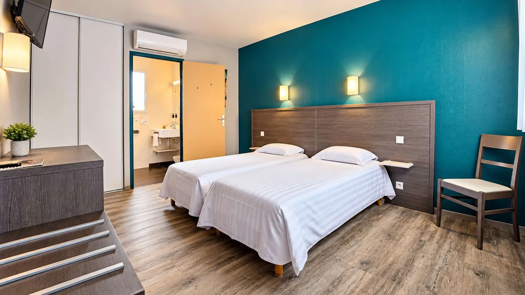 Habitación de hotel para dos personas