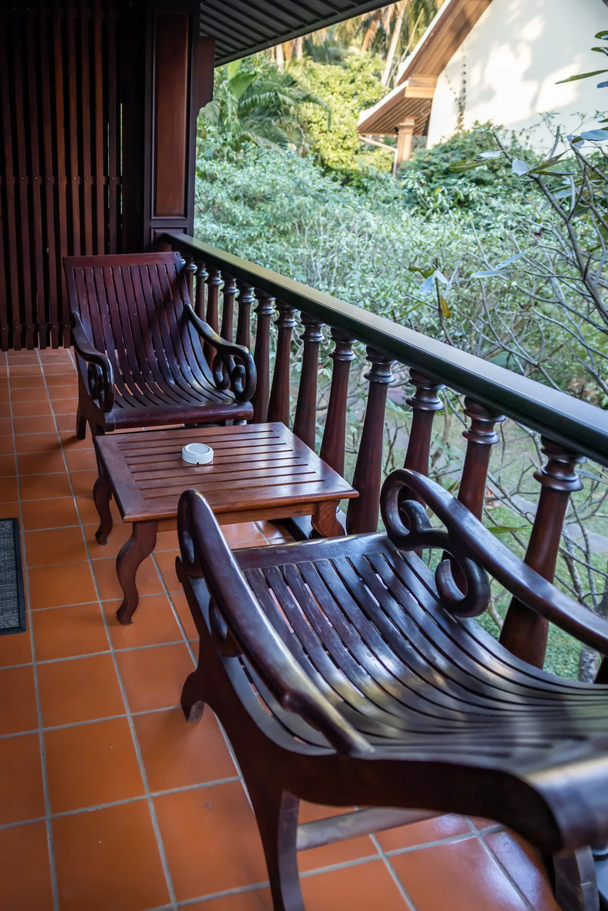 Balcón de una habitación del hotel.