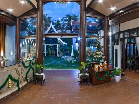 Hotel reception.