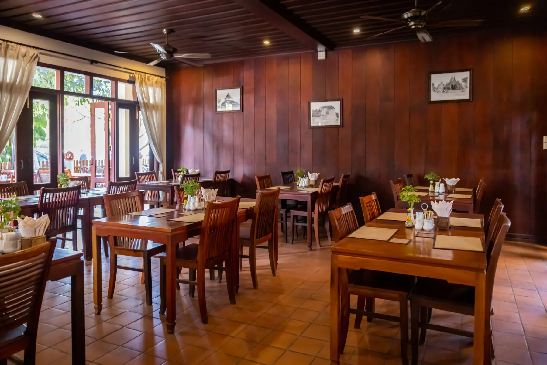 Comedor del restaurante del hotel.