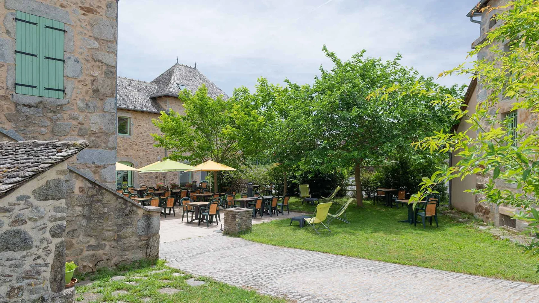 Exterior of the hotel restaurant
