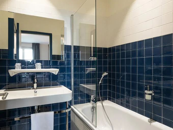 Family-room bathroom