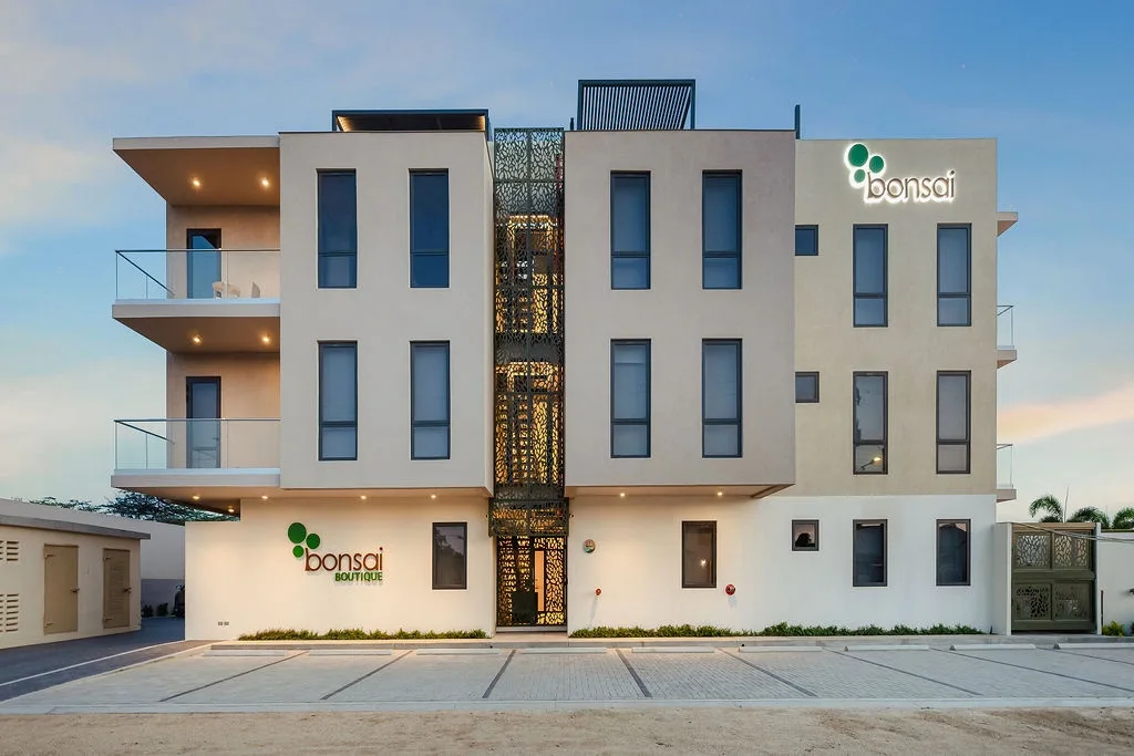 A sleek, contemporary façade showcasing clean architectural lines, elegant finishes, and a stylish modern design.