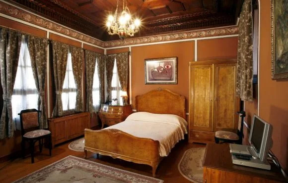 Habitación doble de estilo antiguo con veranda