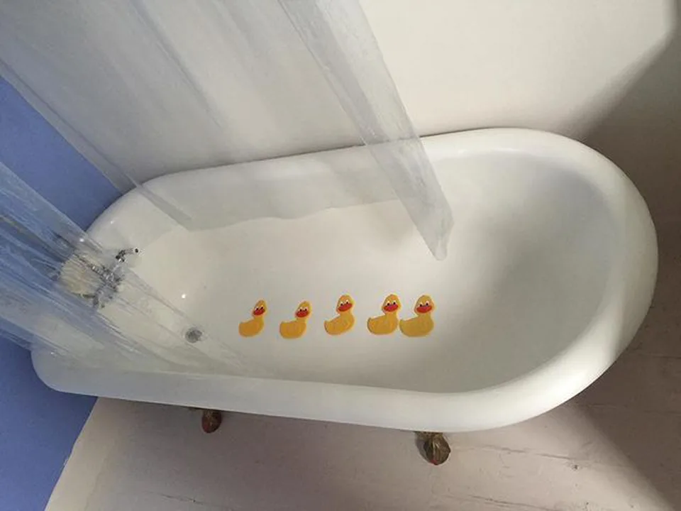 Bañera con patas de garra