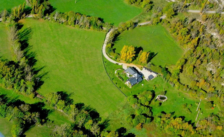Aerial view of Hotel Selba d’Ansils
