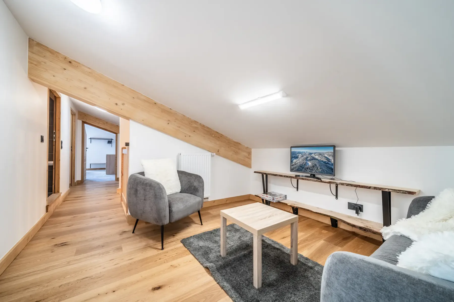 Sala de televisión del apartamento Elouera en Les Gets