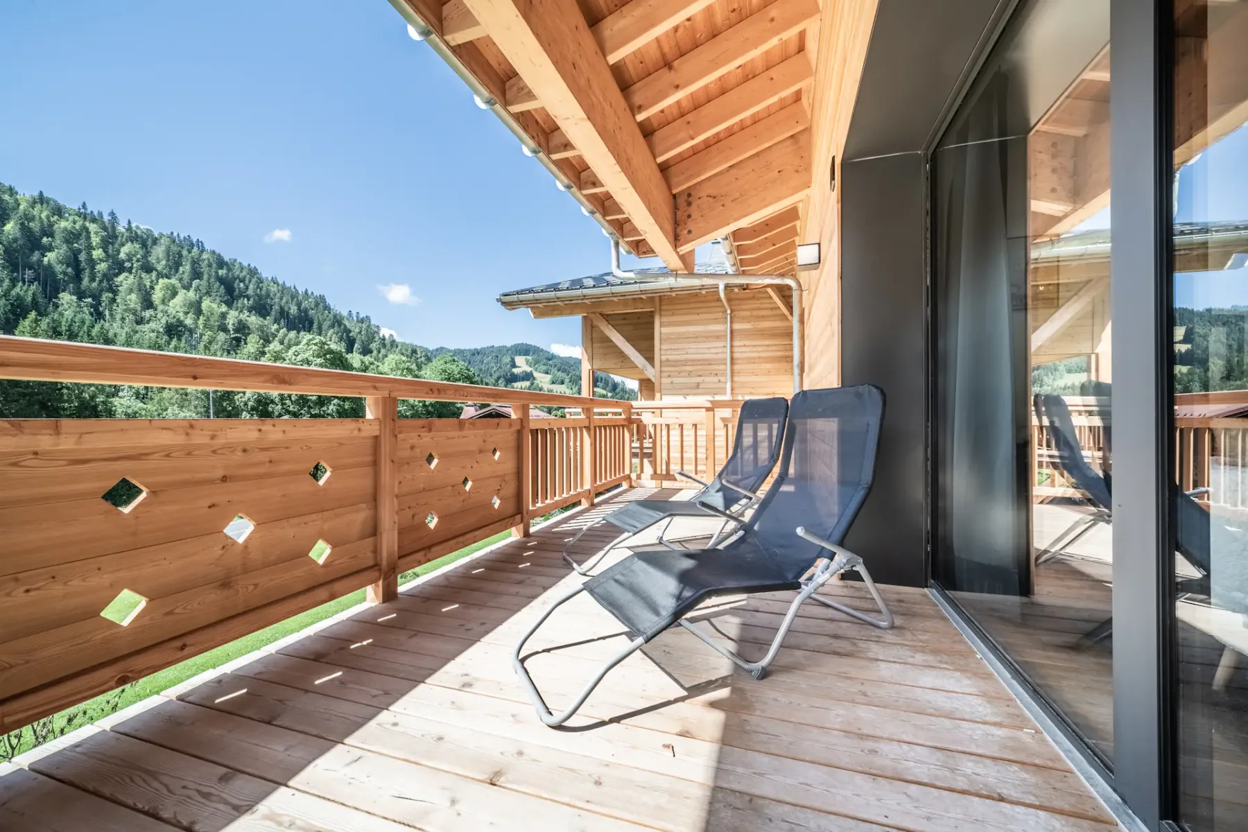 Terraza del apartamento Elouera en Les Gets