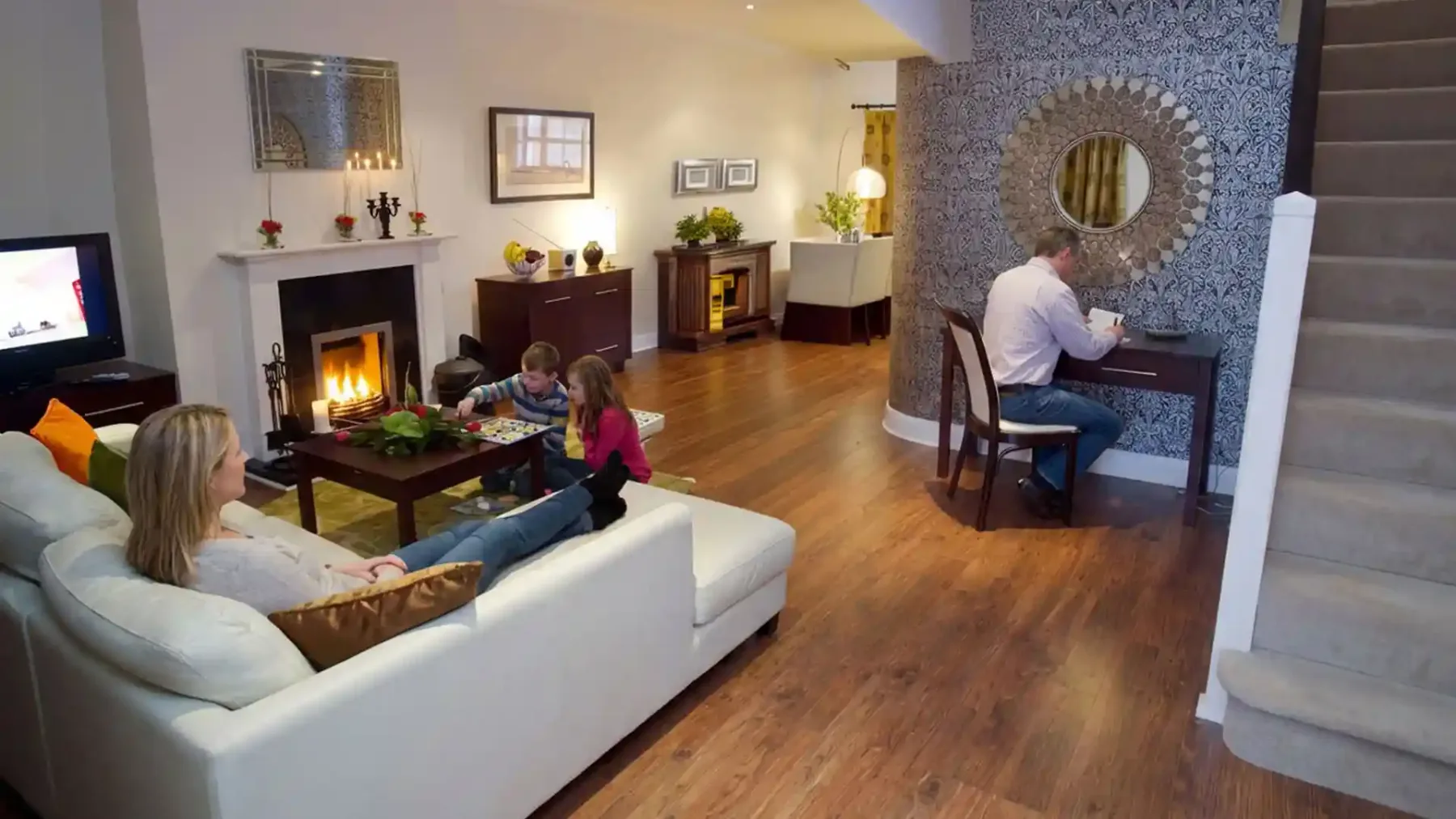 Luxury self-catering lodge lounge
