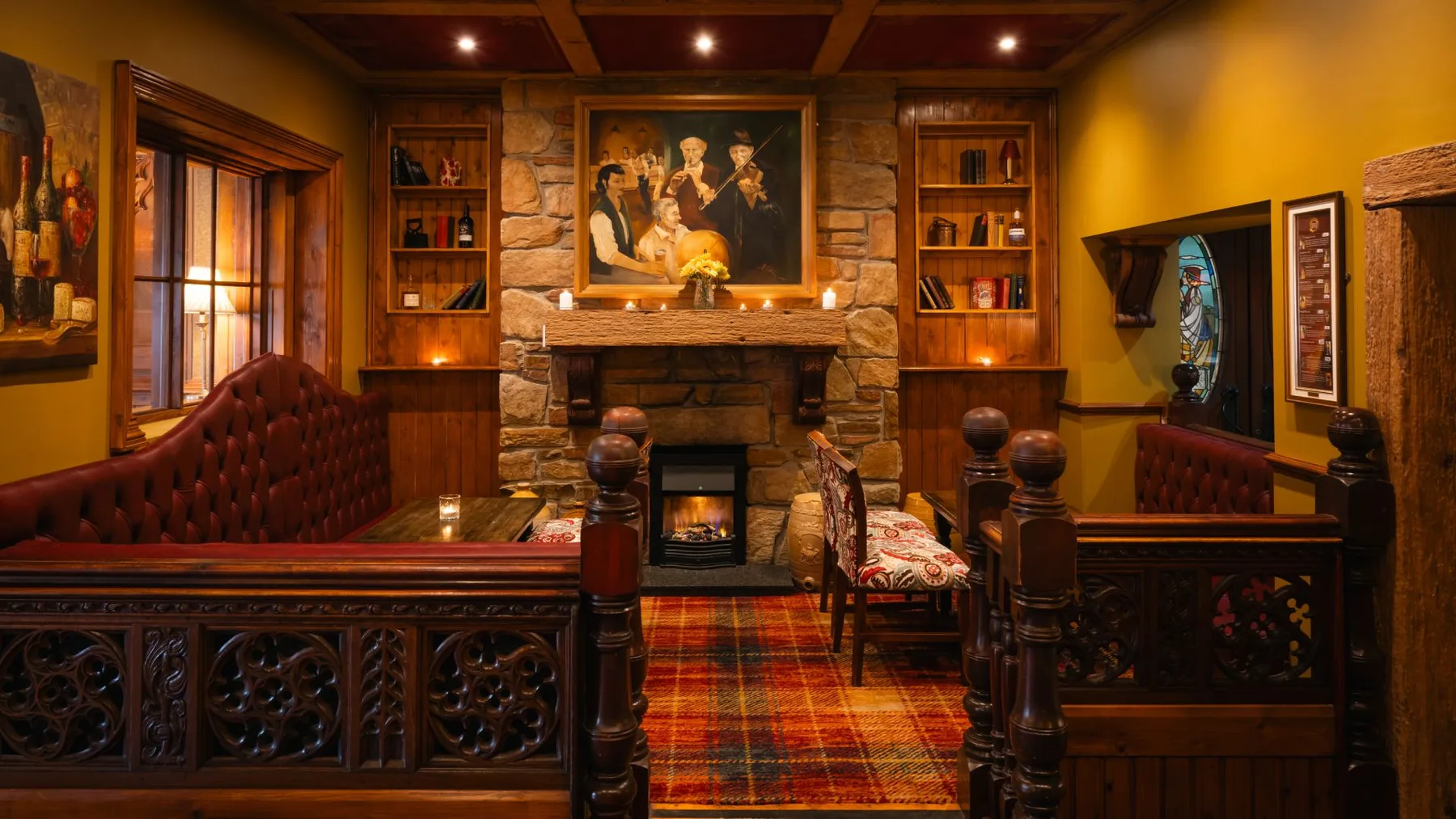 Bar seating area