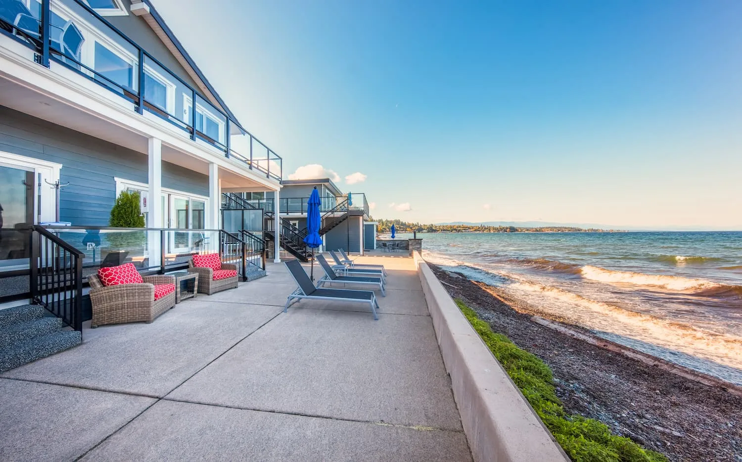 Beach access from the property patio