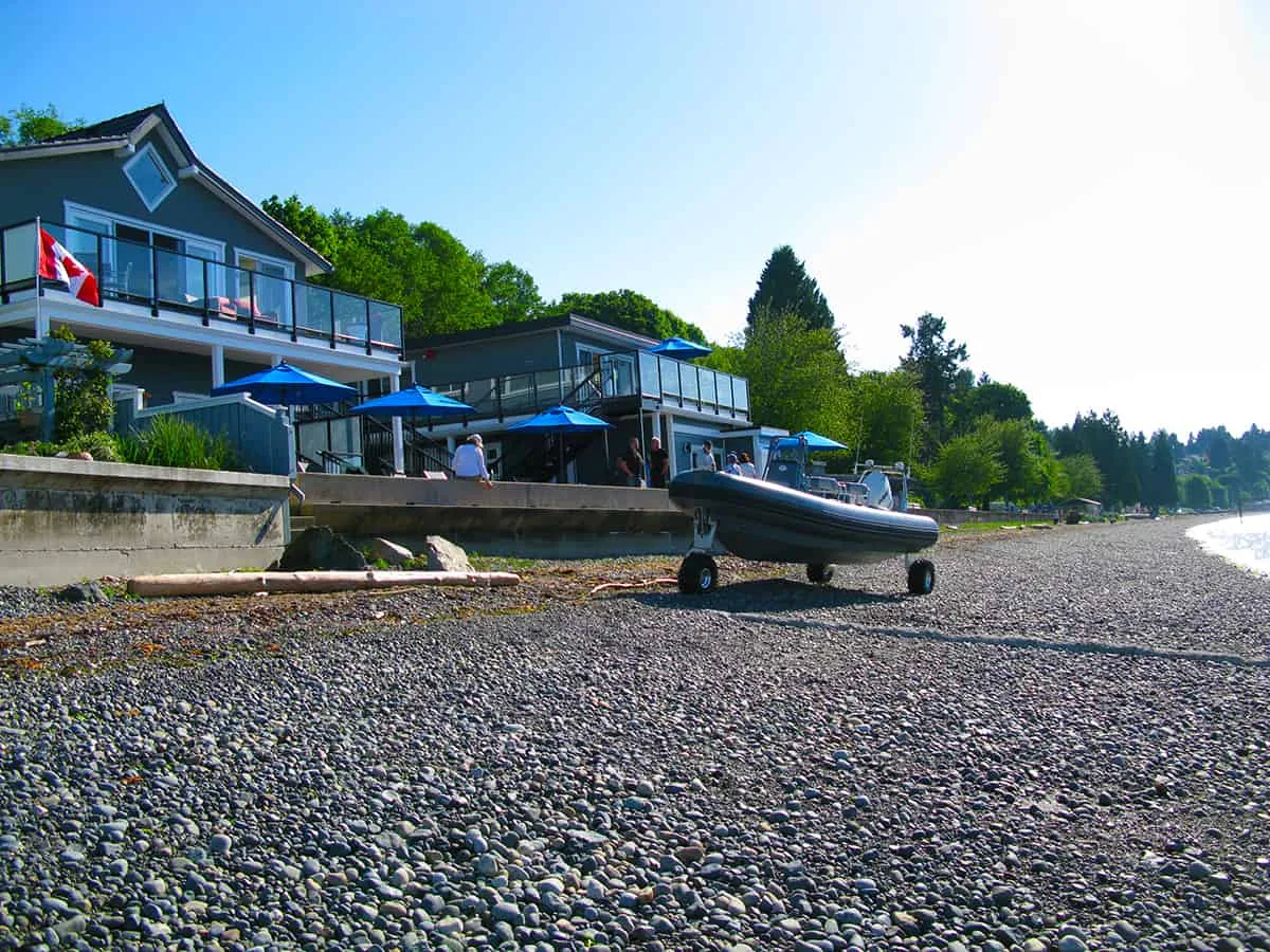 Beach in front of the property