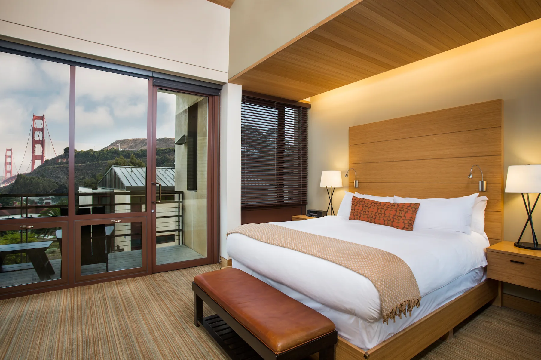 Bed in a Contemporary King Suite