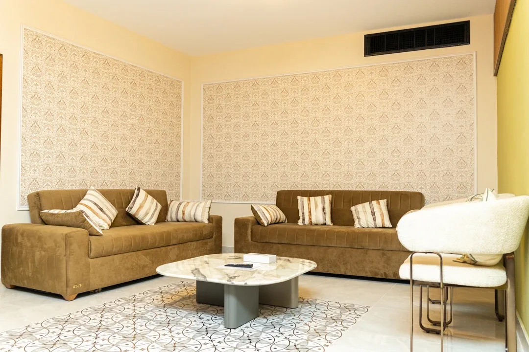 Sala de estar de la suite familiar prémium