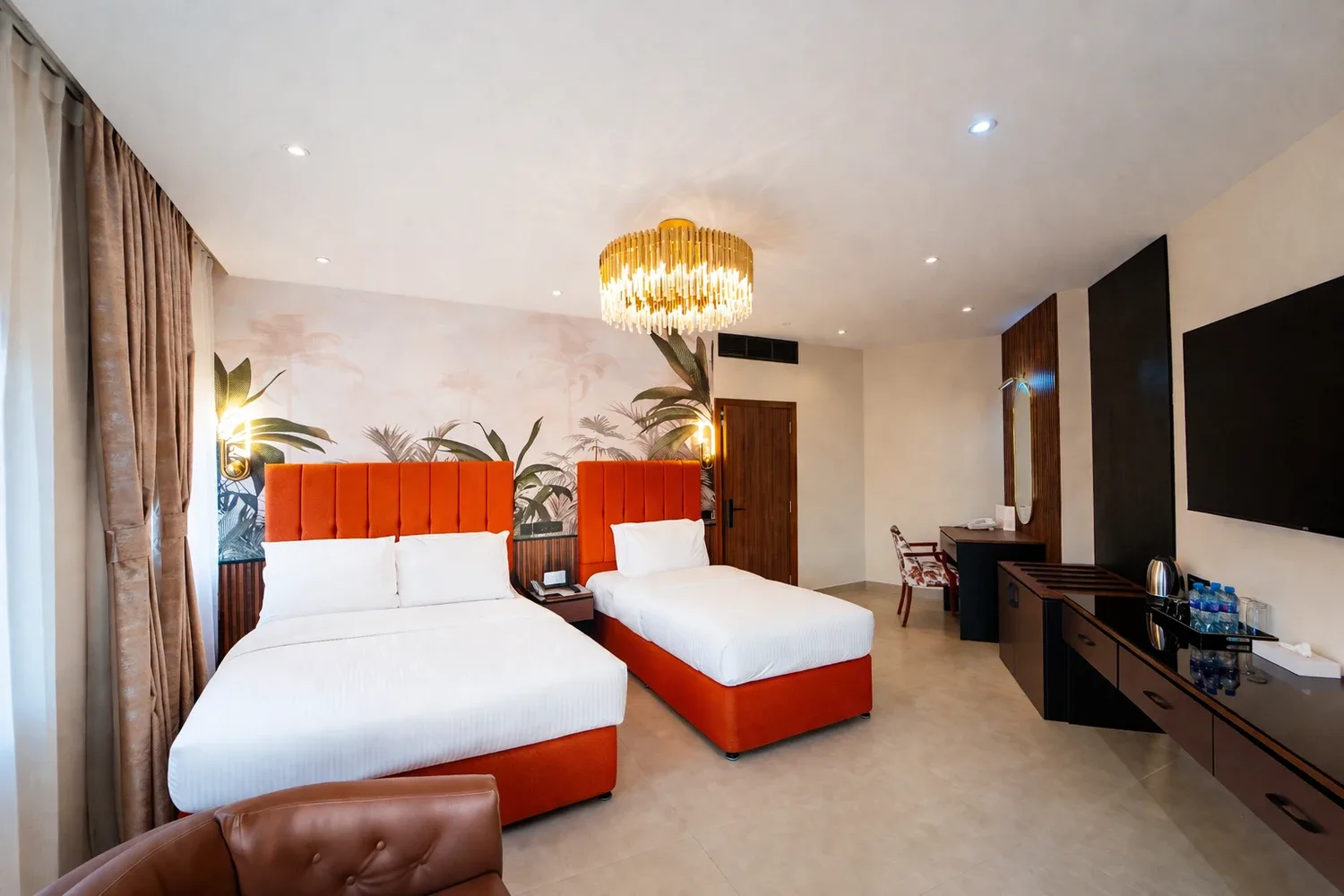 Dormitorio de la suite ejecutiva prémium
