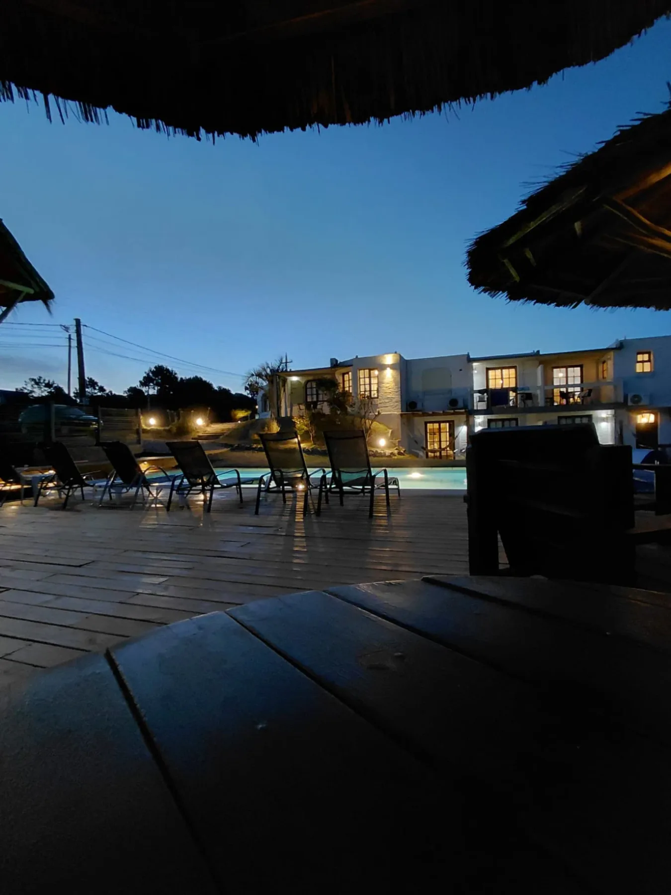 Pool at night