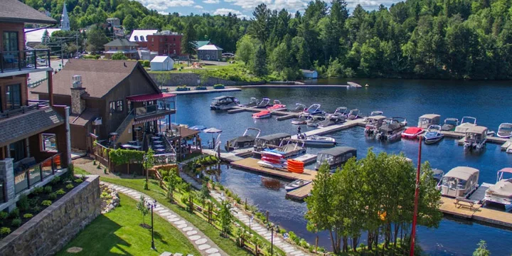 Marina behind the resort