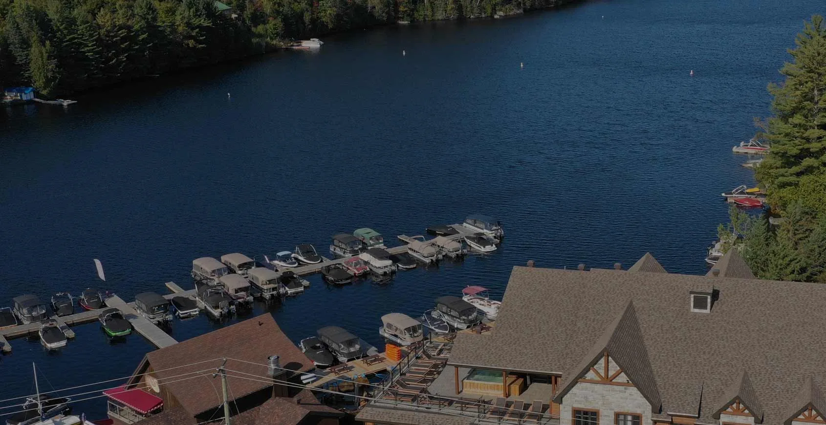 View of the lake at Le Viking Resort