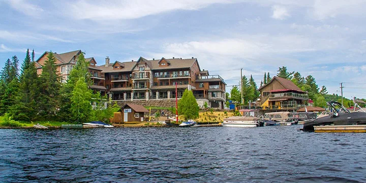 Waterfront in summer