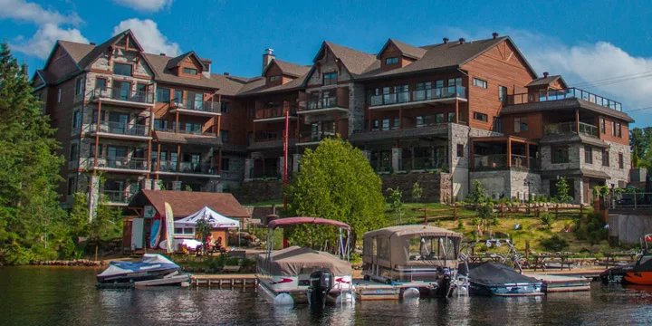 Resort grounds in summer