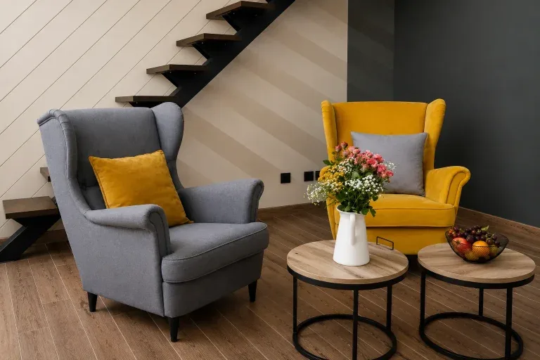 Seating area in a maisonette