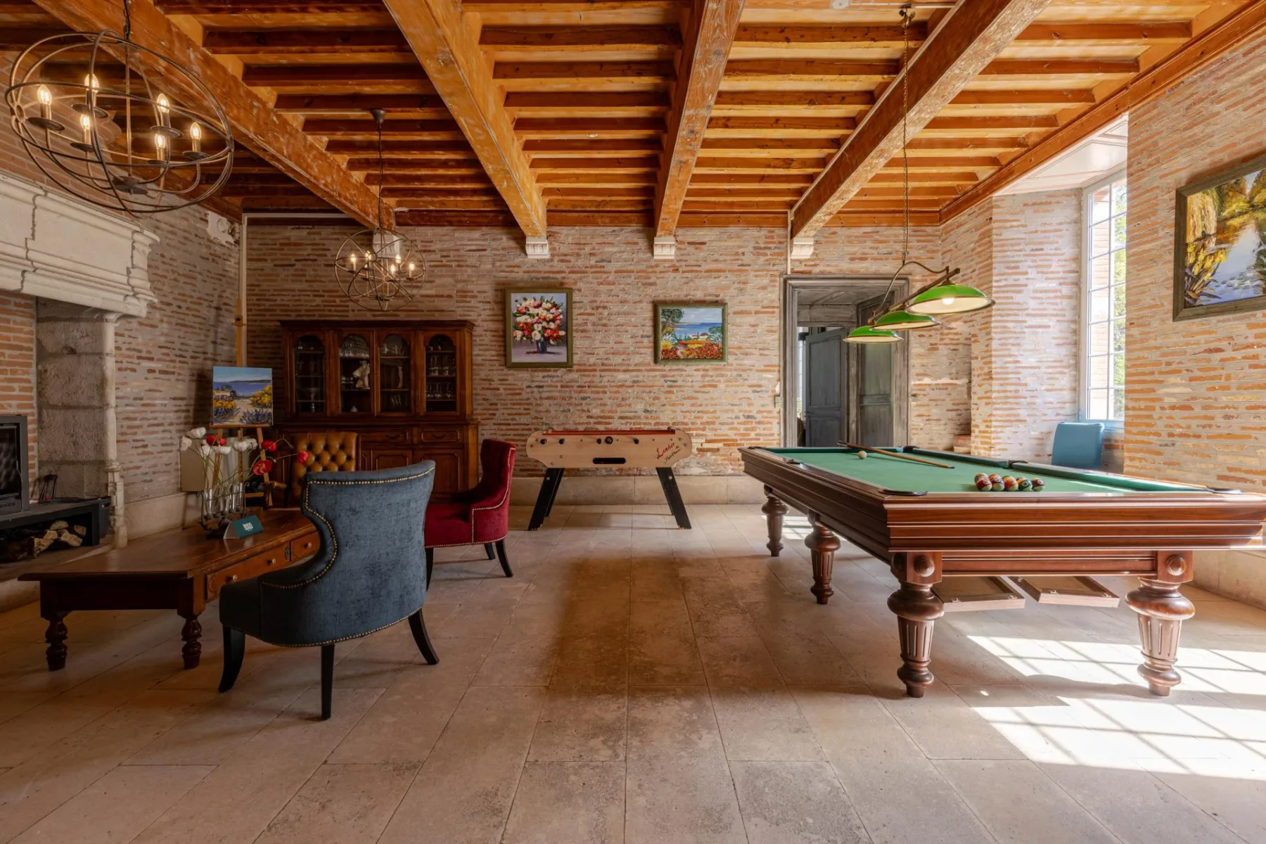 Espacio para seminarios en el Château de Loubéjac