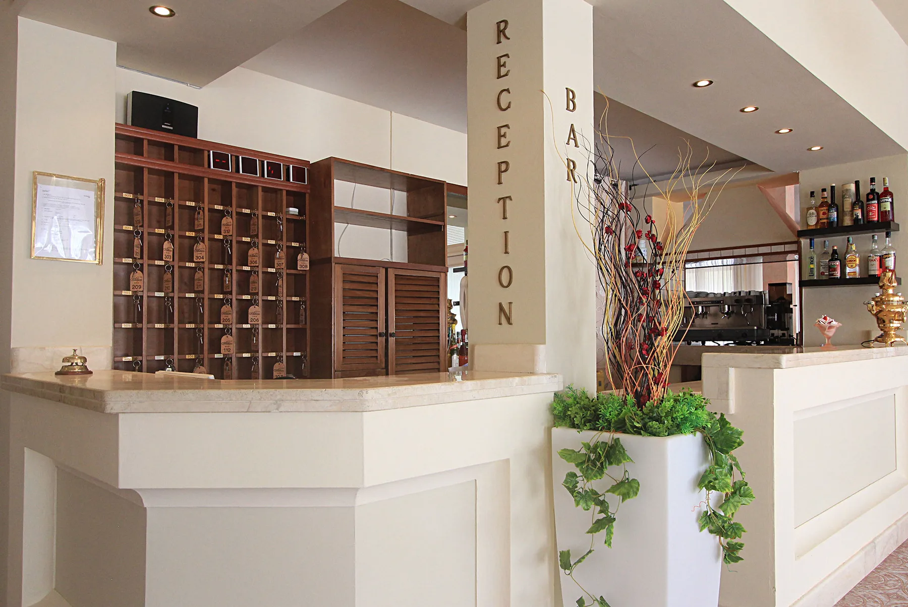 Interior del hotel