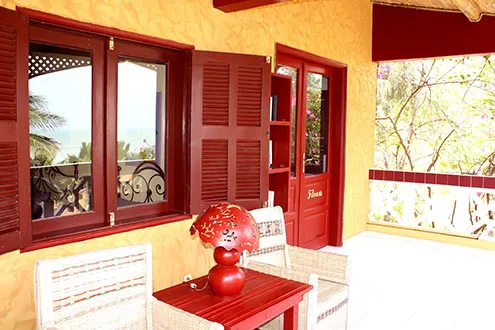 Habitación de hotel con terraza