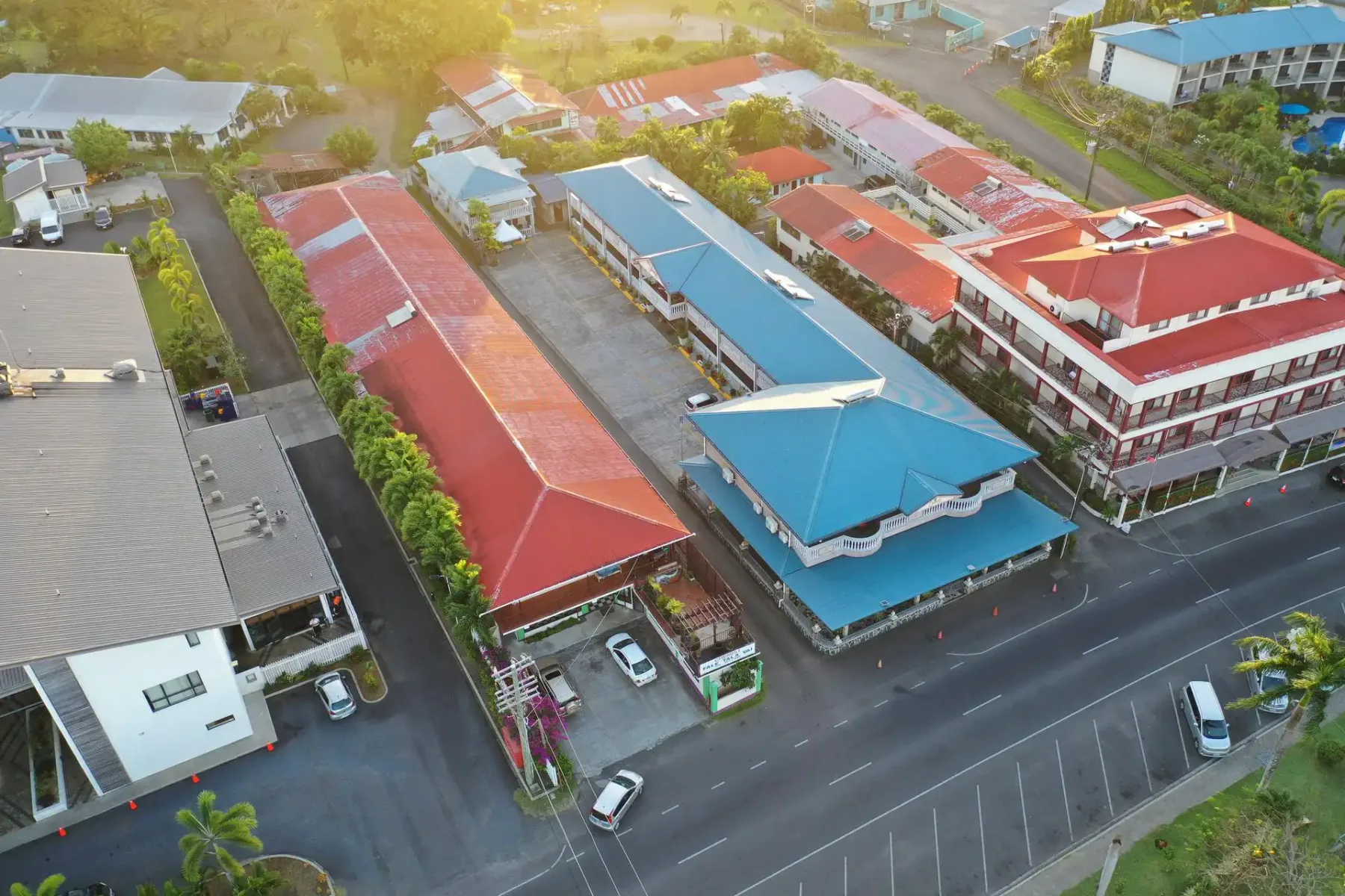 Aerial view of Le Sanita Hotel.