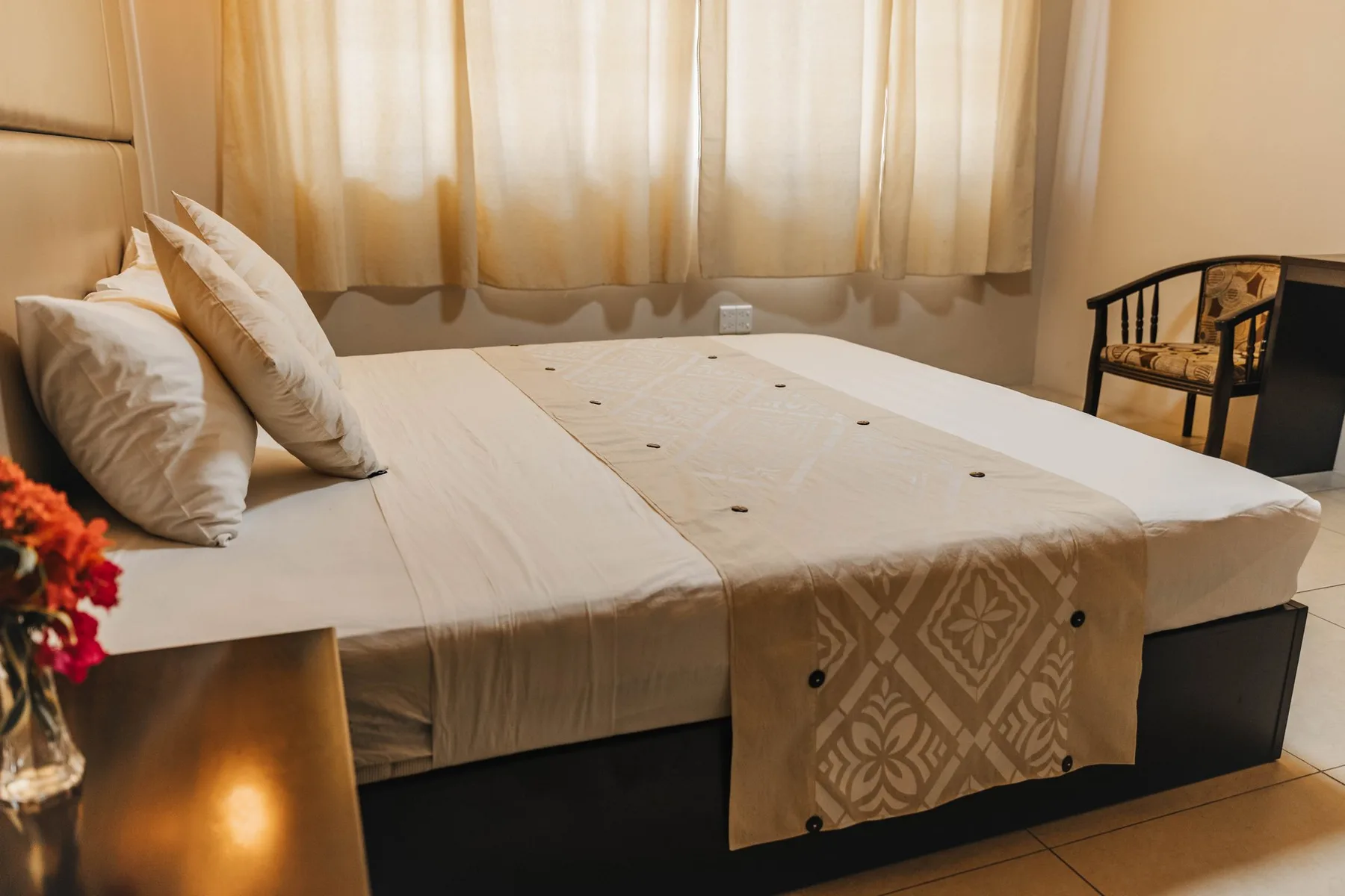 VIP room bed.