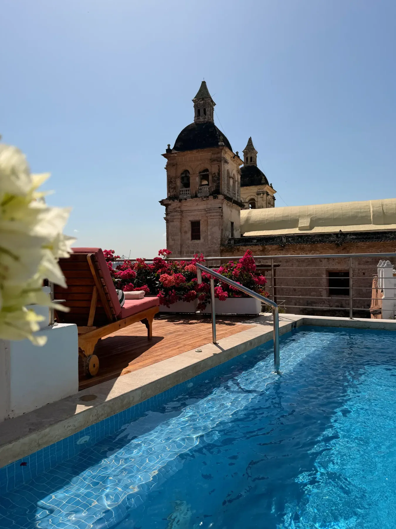 Pool and terrace at Casa Claver