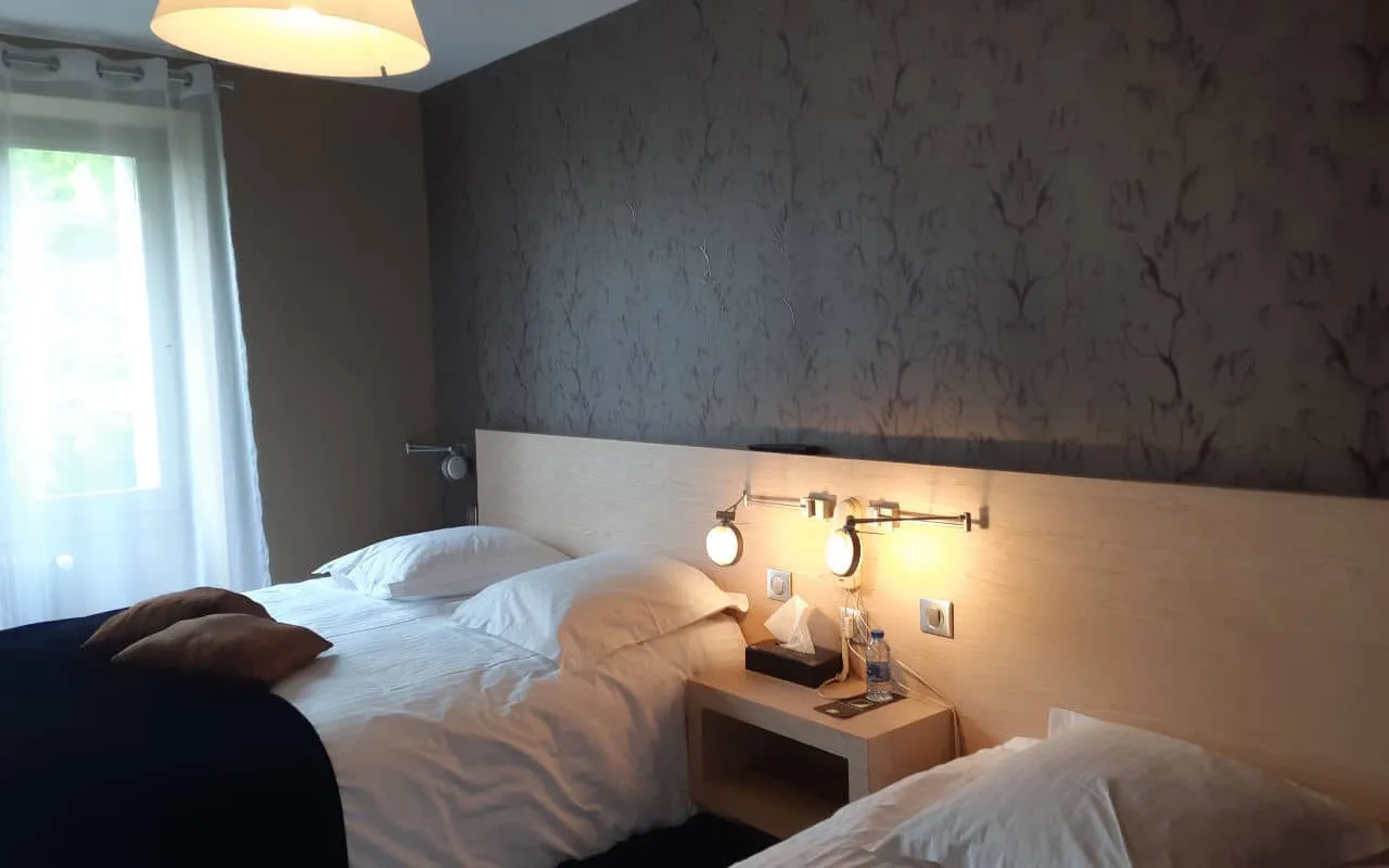 Double bed with optional sofa bed
