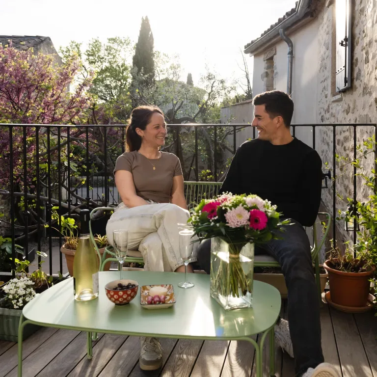 Comedor de las casas rurales y las habitaciones de huéspedes