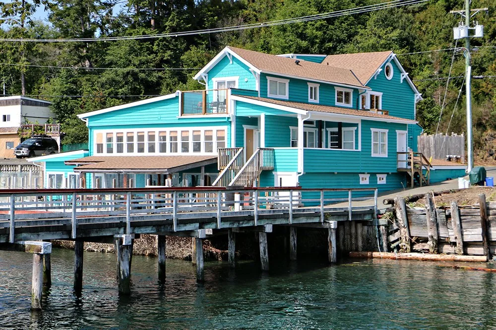 Exterior of the Nimpkish Hotel