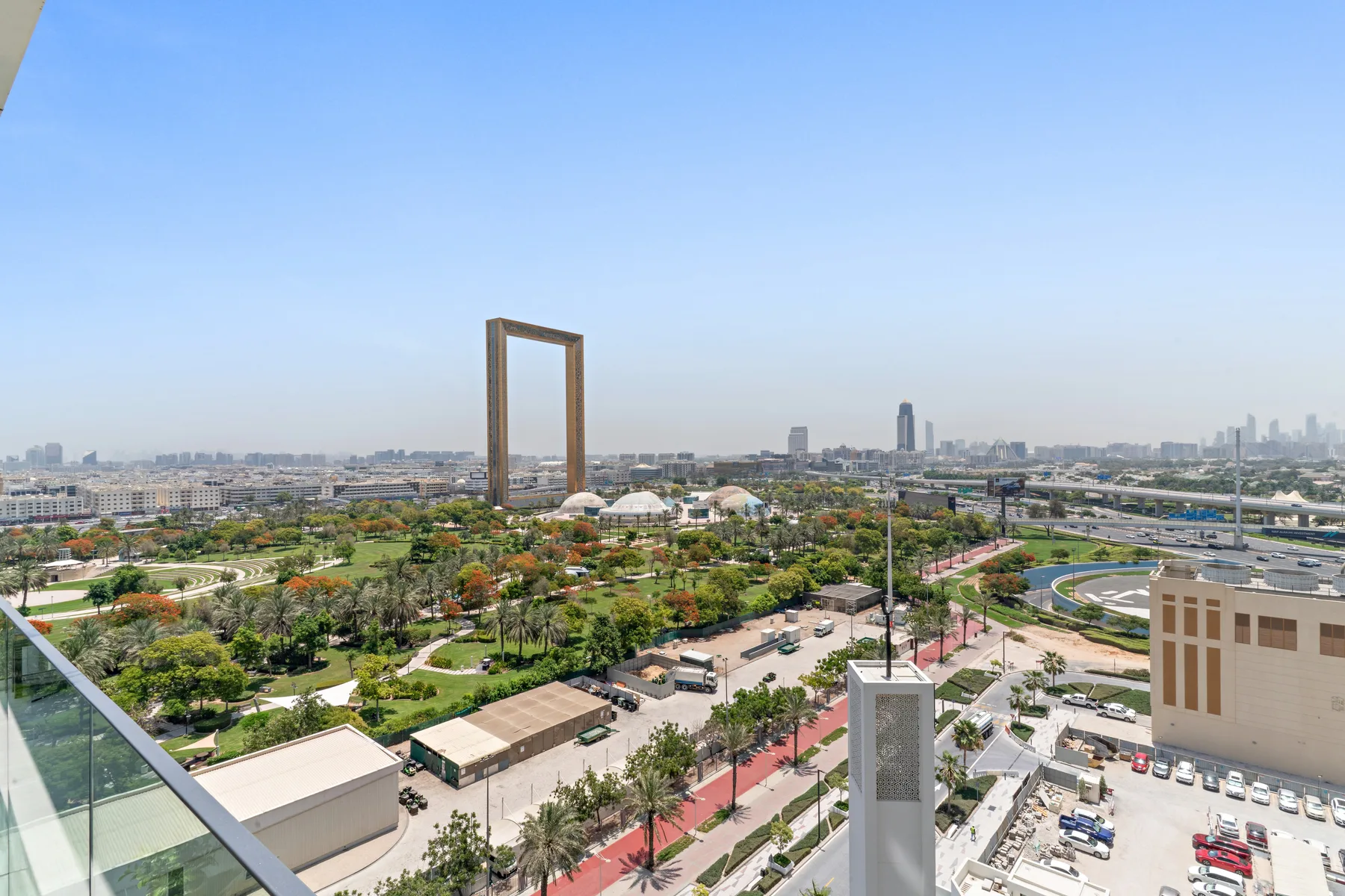 Balcony w/ Dubai Frame Views