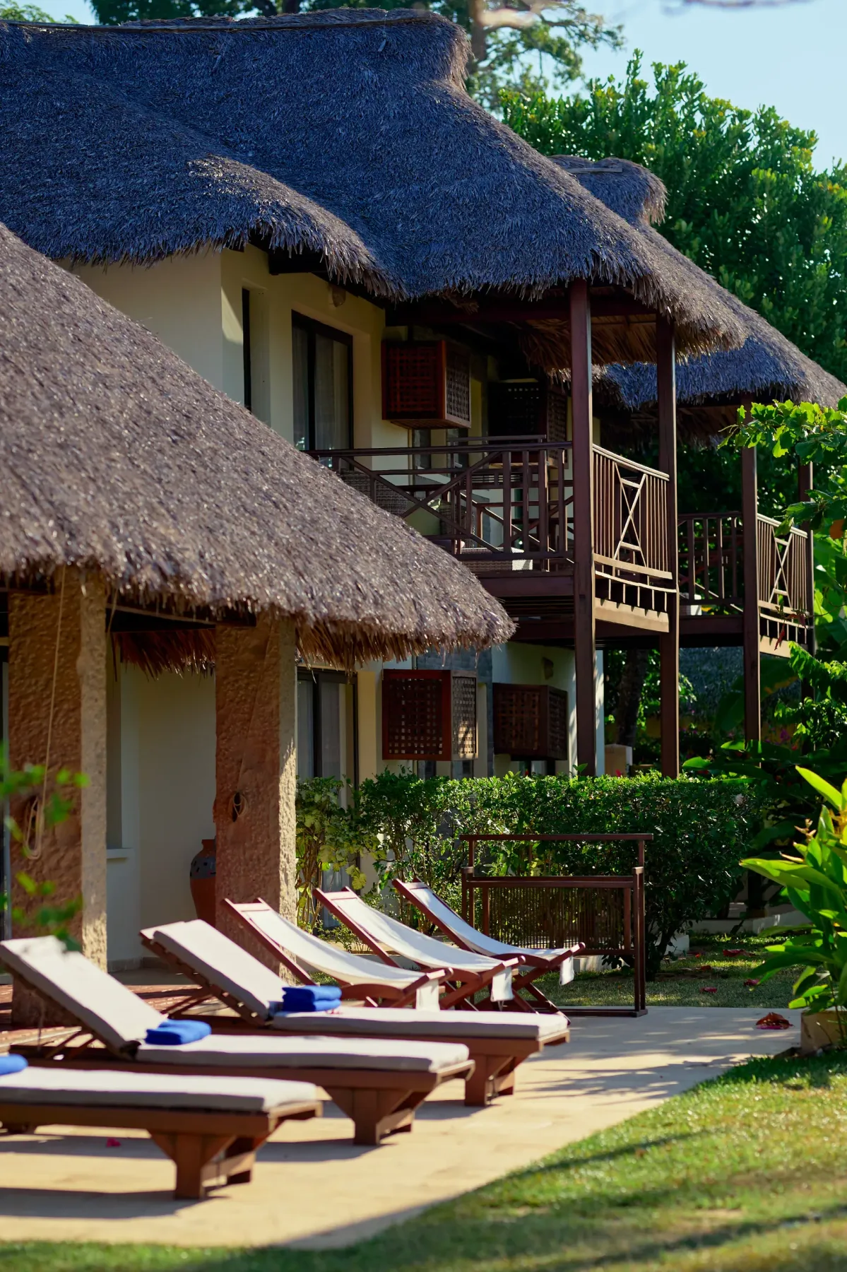 Seaside villa outdoor seating