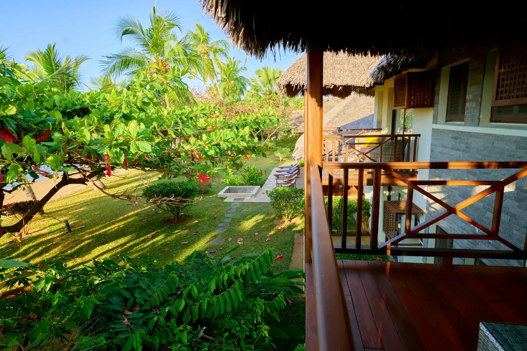 Seaside villa terrace