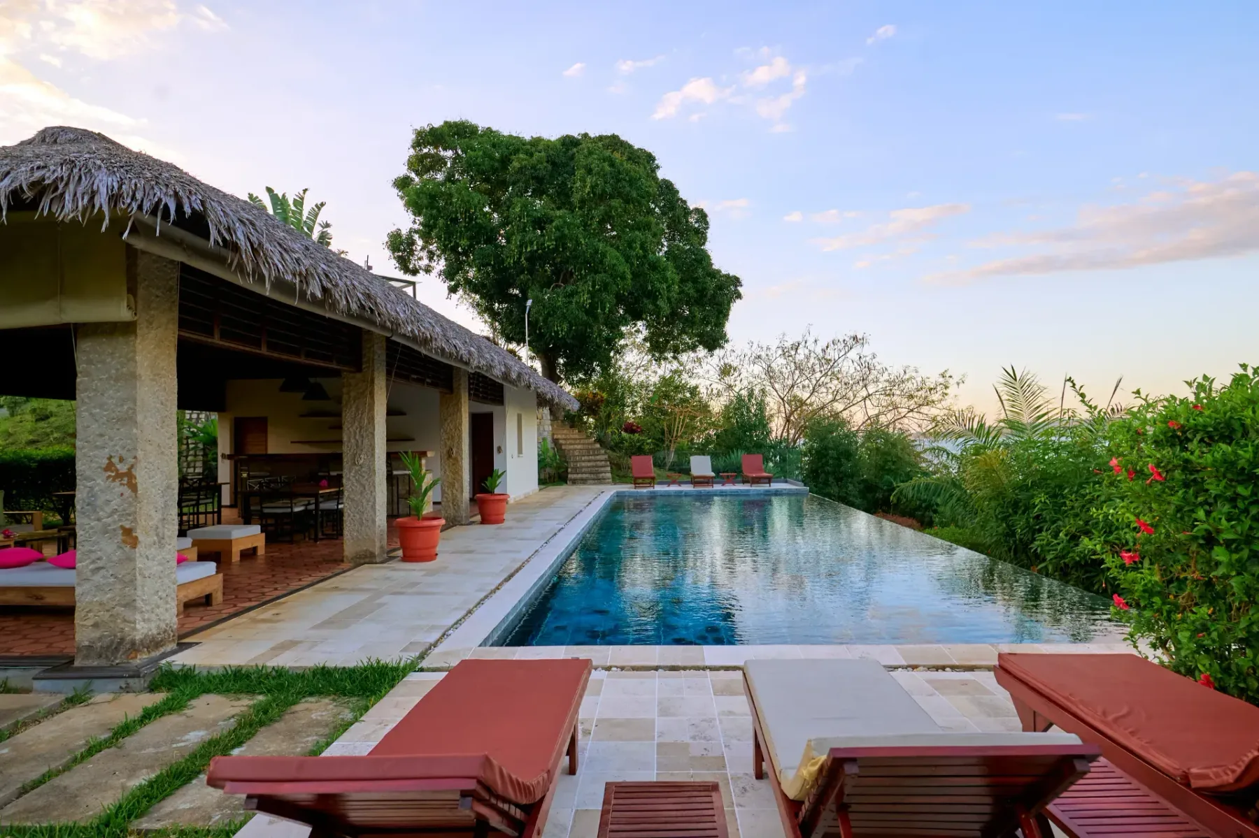 Shared lodge pool